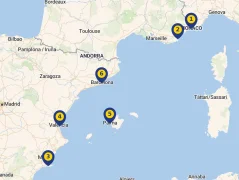 Mapa plavby