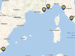 Mapa plavby